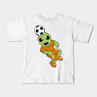 Alien at Soccer Sports Kids T-Shirt